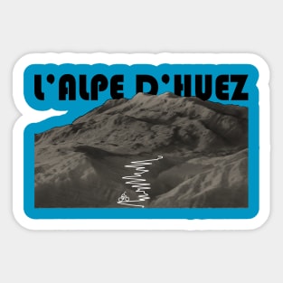 Ascent of l'Alpe d'Huez Sticker